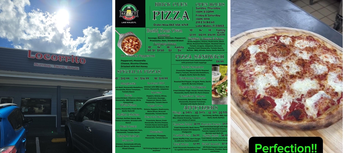 Secret Slice Brick Oven Pizza